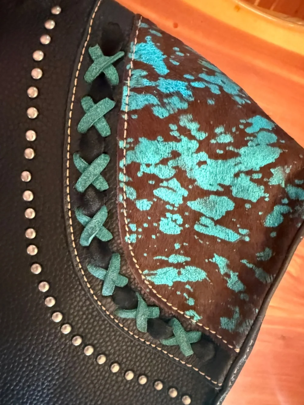 Western Cow hide tote purse